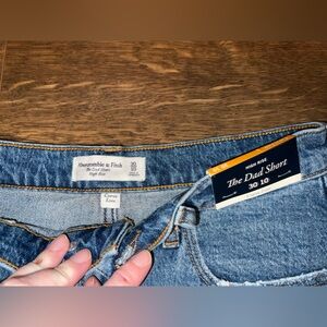 Abercrombie & Fitch Light Blue Denim Shorts NWT